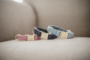 Hundehalsband Wolle - beige
