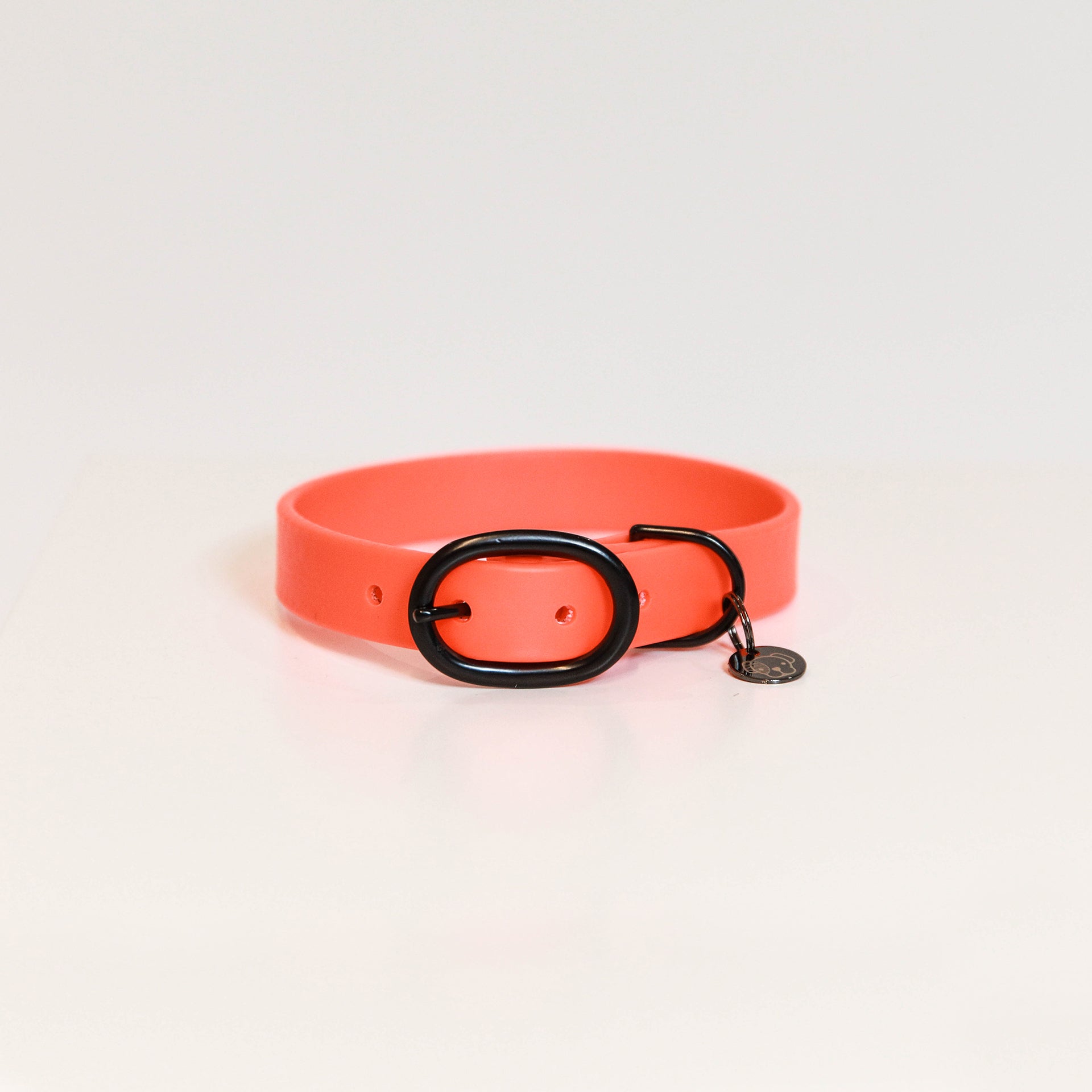 Halsband zu Schleppleine Soft Rubber - neon orange