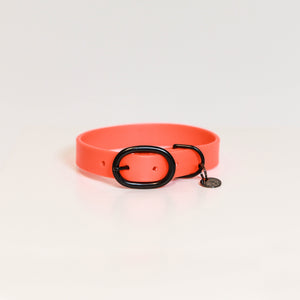 Halsband zu Schleppleine Soft Rubber - neon orange