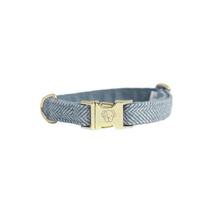 Hundehalsband Wolle  - hellblau