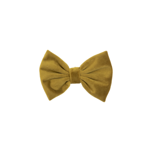 Fliege Velvet Gelb S