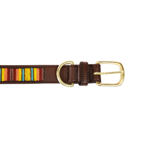 Halsband mit Perlen - orange